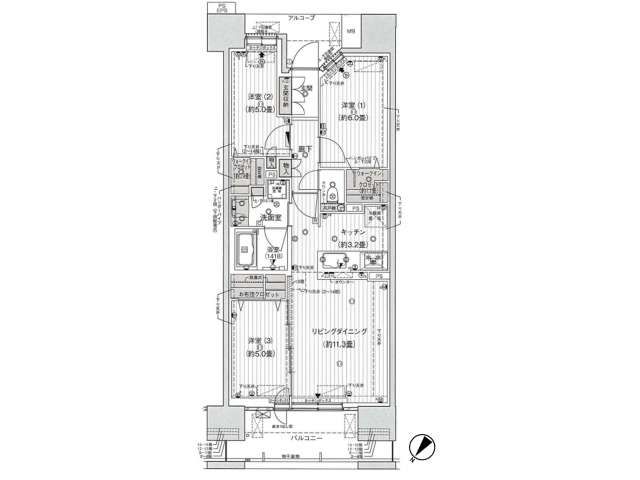 Duo Hills Morioka Nakano Bridge The Premier 3LDK Apartment for Sale - Thumbnail 3