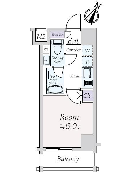 1K Apartment for Sale in Yokohama Minami Ward - 20.43m² - Thumbnail 4