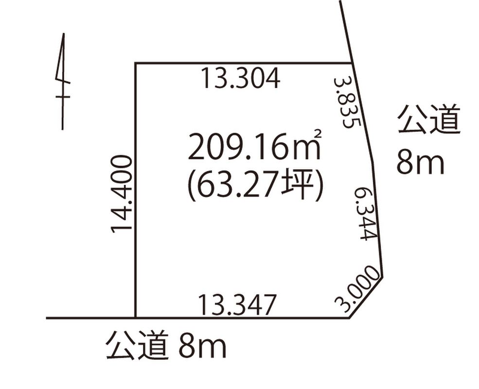 63 Tsubo Corner Land for Sale in Sapporo Atsubetsu with Build Condition - Thumbnail 4