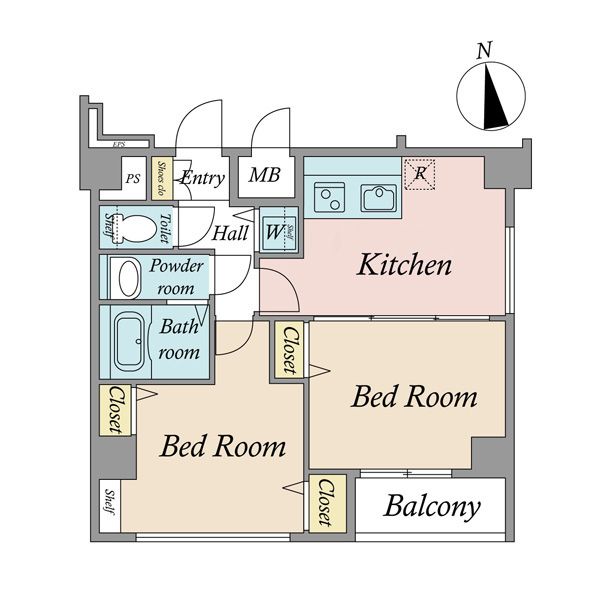 Shanti Musashiseki 2K Apartment in Nerima, Tokyo - Thumbnail 4