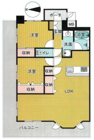 2LDK Apartment for Sale in Central Wakayama with Large Balcony - Thumbnail 2