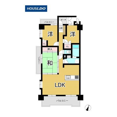 Renovated 3LDK Apartment Near Imajuku Station, Fukuoka - Thumbnail 3