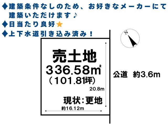 Land for Sale in Takaoka City, Toyama - 336.58 sqm - Thumbnail 2