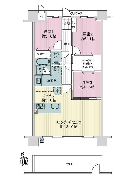 Alphasmart Jingu Kita 3LDK Apartment for Sale in Miyazaki - Thumbnail 4
