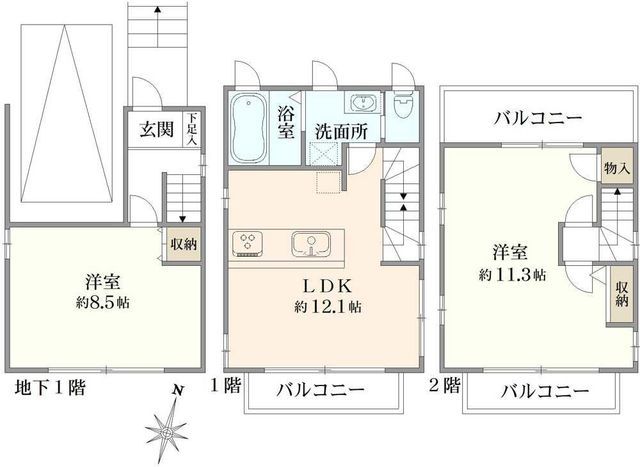 2LDK House for Sale in Nerima-ku, Tokyo - 81.75 sqm - Thumbnail 3