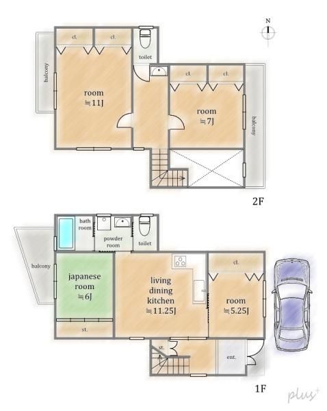 4LDK Detached House for Sale in Ukyo Ward, Kyoto - Thumbnail 4
