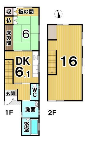2DK All-Electric House for Sale in Nishikida, Fukui City - Image 1