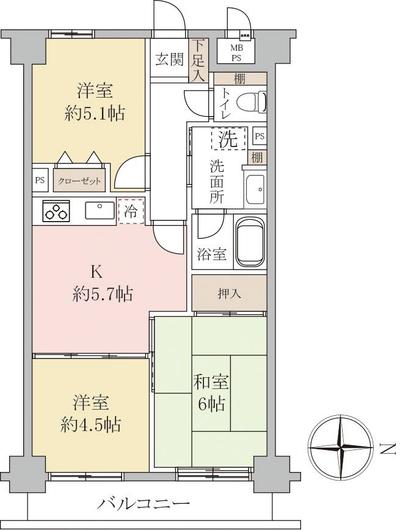 Lions Mansion Kameari No.6 3K Apartment for Sale in Tokyo — Image 44, Katsushika, Tokyo