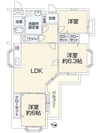 Renovated 3LDK Apartment in Urban Palace Kokura II, Kitakyushu — Image 1, Kokura Kita, Fukuoka