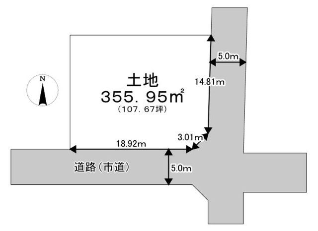 Land for Sale in Nishi-Ijiki, Kagoshima City 107.67 tsubo - Thumbnail 3