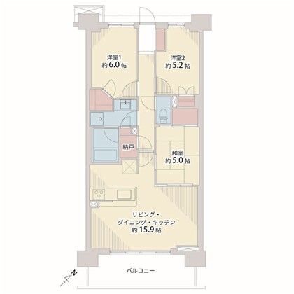 Renovated 3LDK Apartment in Yokosuka, Kanagawa - Thumbnail 2