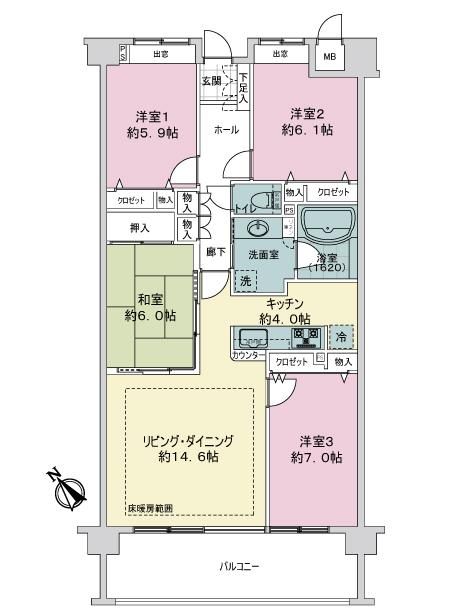 4LDK Apartment for Sale in Suwa, Nagano - 94.48 sqm - Thumbnail 2