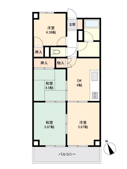 Mansion Motomachi 4DK Apartment for Sale in Fuji City - Thumbnail 3