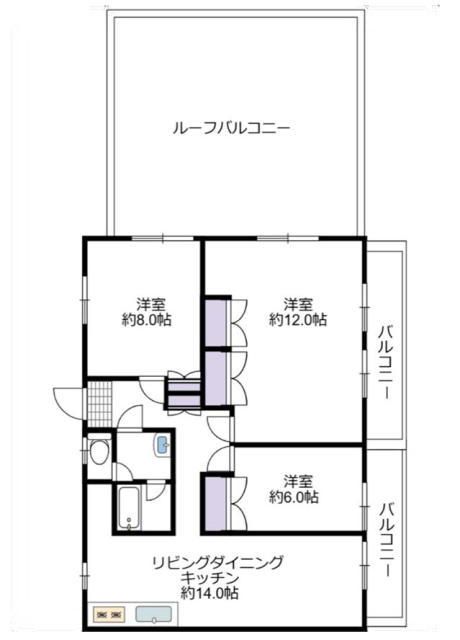 Spacious 3LDK Apartment in Funabashi with Rooftop Balcony - Thumbnail 2