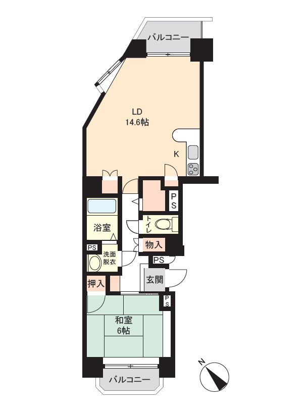 1LDK Apartment for Sale in Suwa, Nagano - 53.36 sqm - Main Image