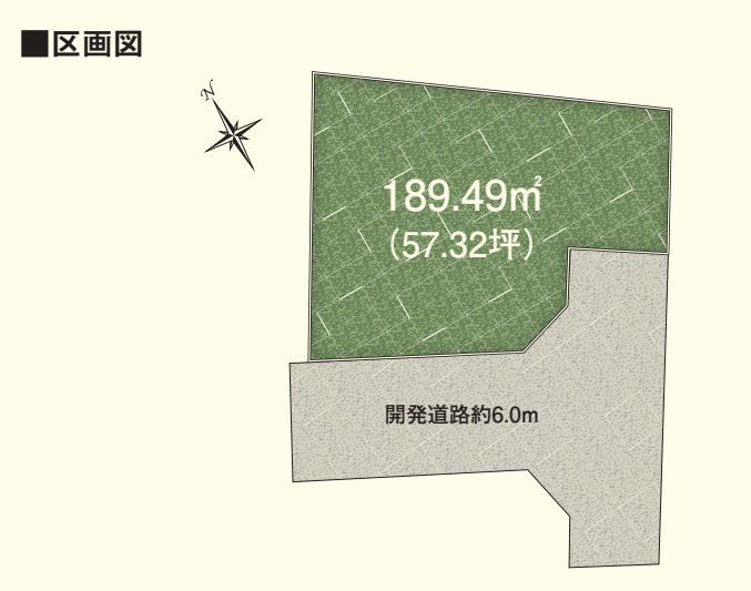 57.32 Tsubo South-Facing Land for Sale in Gifu City, Gifu - Thumbnail 3