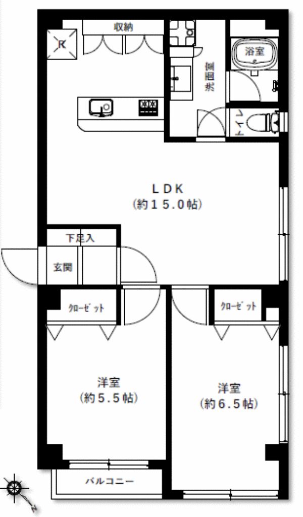 2LDK Apartment in Adachi Ward Tokyo - 51.03㎡ - Thumbnail 3