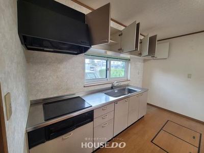 [Homes] Used detached house in Higashimachi, Kunbetsu-cho | — Kitchen, Kunikofu, Hokkaido