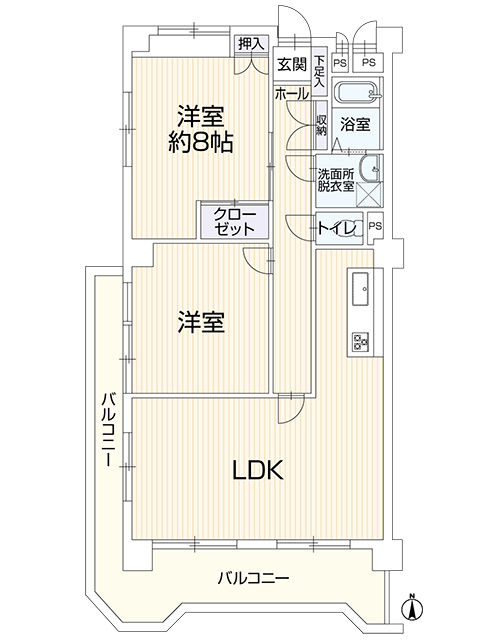 Renovated 2LDK Apartment in Nagano with Sunny Balcony - Thumbnail 2