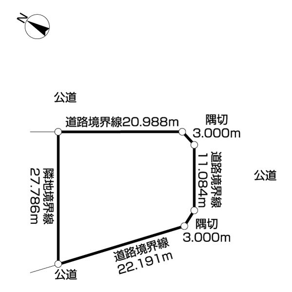 Vacant Land for Sale in Teine-ku, Sapporo - 127.6 Tsubo - Thumbnail 2
