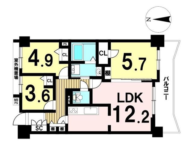 Renovated 3LDK Apartment in Lions Mansion Gifu Kiyomoto-cho - Thumbnail 4