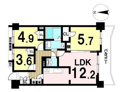 Renovated 3LDK Apartment in Lions Mansion Gifu Kiyomoto-cho — Image 44, Gifu, Gifu