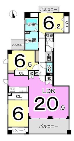 Renovated 3LDK Corner Apartment in Fukui City | 91.17 sqm - Thumbnail 2