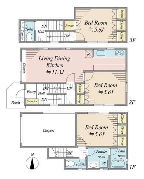 3LDK House for Sale in Komazawa, Setagaya, Tokyo - Thumbnail 2