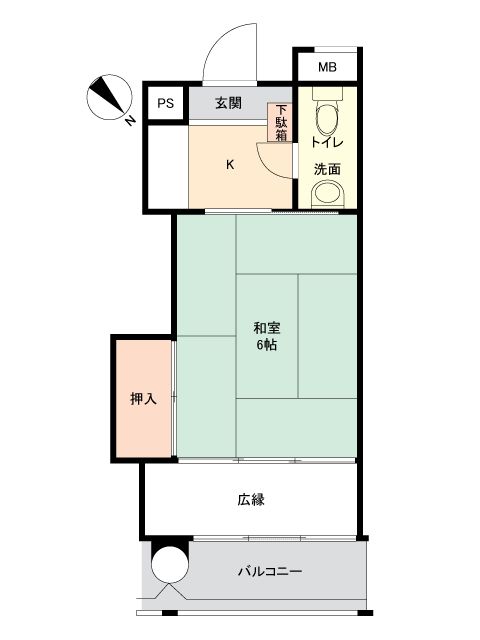 Villa Kaike 3F 1K Apartment for Sale in Yonago, Tottori - Main Image
