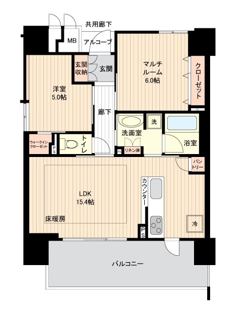 1SLDK Apartment in Estem Court Wakayama City Station Front - Thumbnail 2