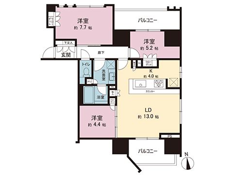Blanciera Utsunomiya Corner 3LDK Apartment with Dual Balconies - Thumbnail 2