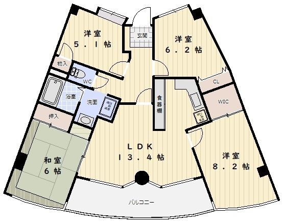 4LDK Apartment in Kobe with Balcony - Thumbnail 3