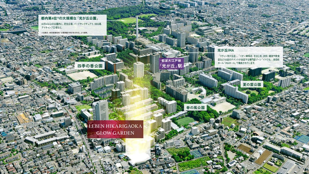 Leaven Hikarigaoka GLOWGARDEN New Condo in Nerima, Tokyo - Thumbnail 2