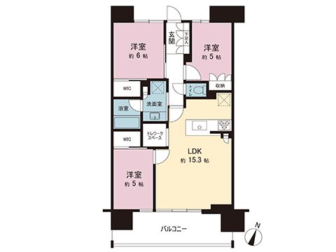 Modern 3LDK Apartment in Utsunomiya's Clare Homes Izumigaoka - Thumbnail 3
