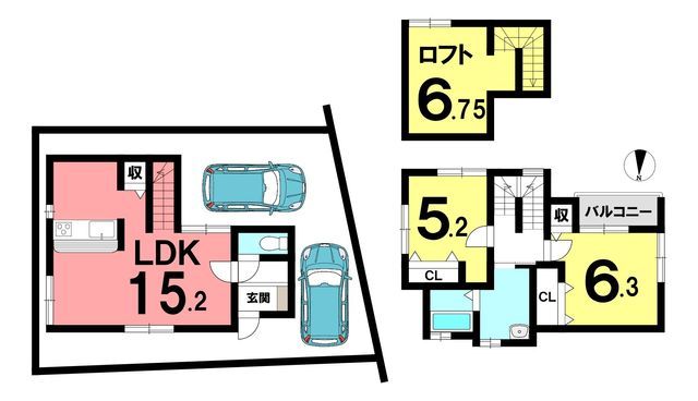 Modern 3LDK House in Owariasahi, Aichi - 72.51 sqm - Thumbnail 3
