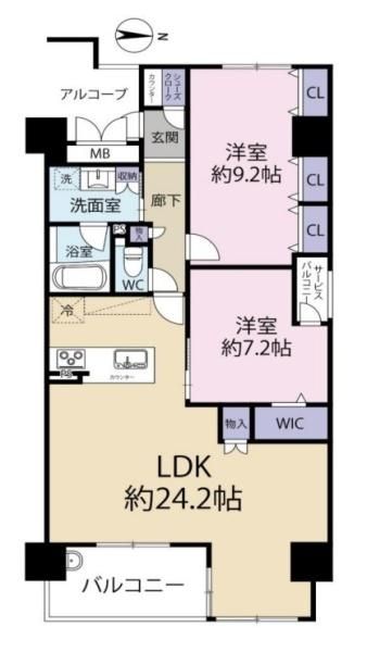 Ingus Sakurai Ekimae 7F Apartment for Sale in Nara - Thumbnail 3