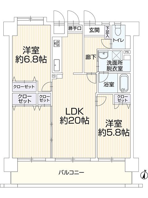 J-City Imanishi-dori 502 5F 2LDK Apartment in Kure - Thumbnail 2