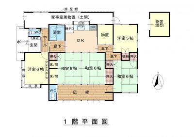 Single-Story 5DK Home in Ueno Kuwa-machi, Iga City — Image 2, Iga, Mie