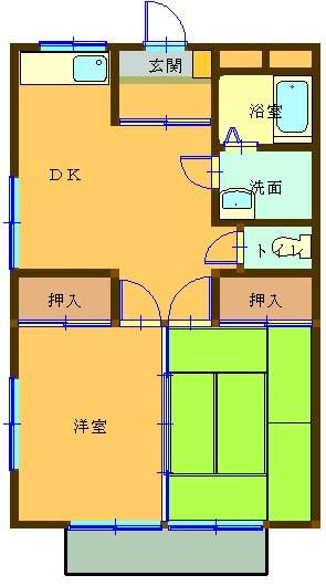 2DK Apartment for Rent in Oarai, Ibaraki – 50.96m² - Thumbnail 2