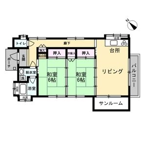 Single-Story 2LDK House with Sunroom in Usami, Ito City - Image 1