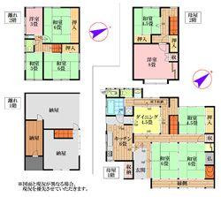 Used Detached House with Farmland in Izumo City, Shimane — Floorplan, Izumo, Shimane