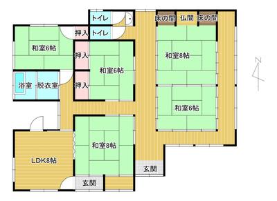 Traditional 6LDK House in Kushima City - Mountain View Property — Image 4, Kushima, Miyazaki