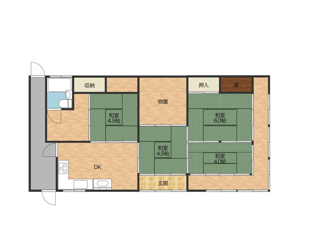 1869 Meiji Kominka with Field & Goemon-buro for Sale in Sakawa - Thumbnail 2