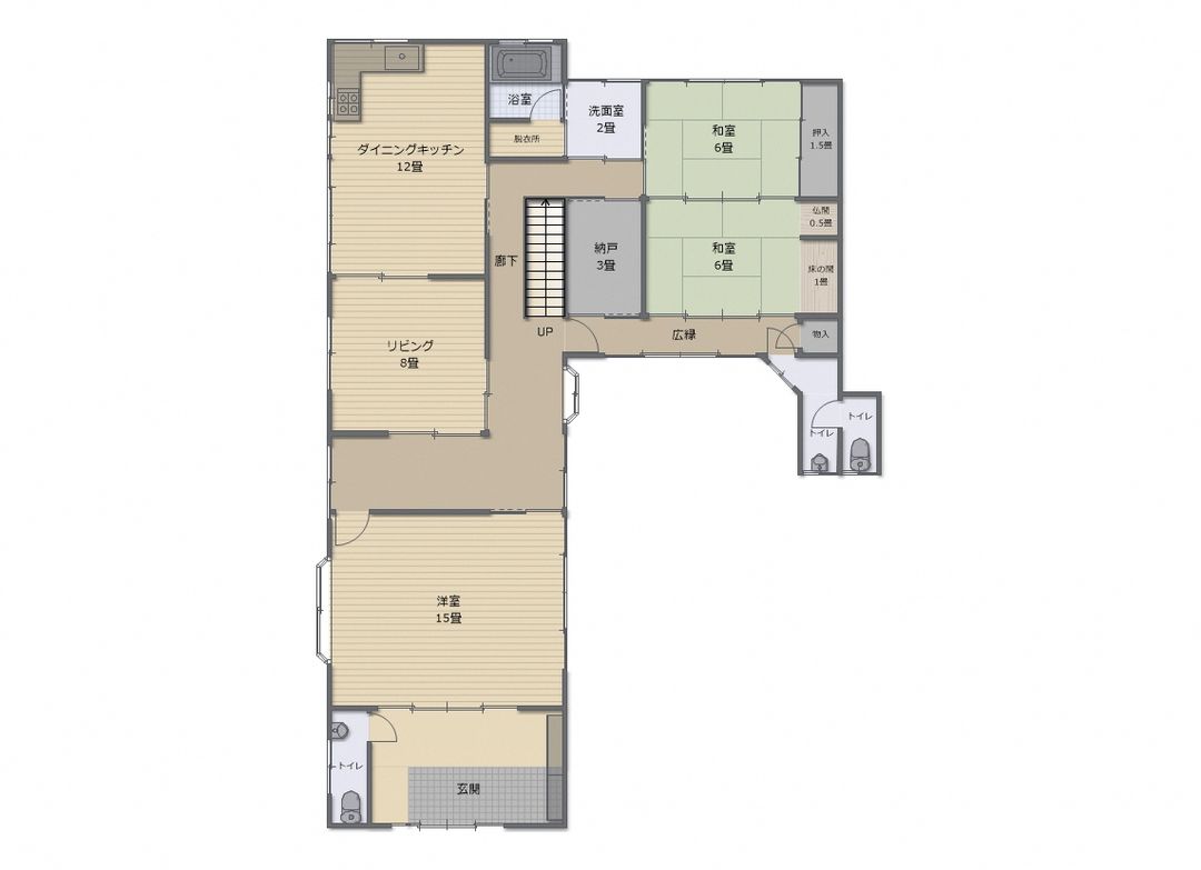 Spacious House for Sale in Tosa City, Kochi - Thumbnail 2