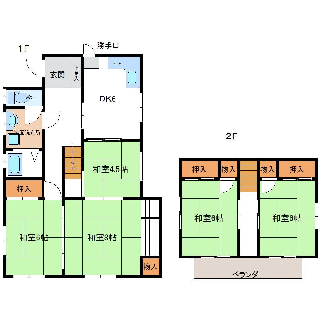 1976 5DK House for Sale in Koriyama, Fukushima - 92.74m² - Thumbnail 4