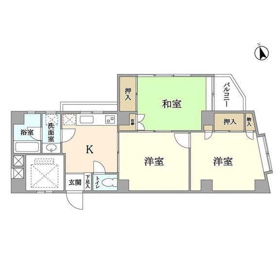 3K Apartment for Sale in Tachikawa, Tokyo - 48.38m² - Thumbnail 4