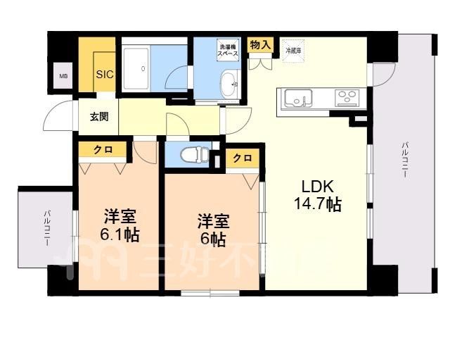 All-Electric 2LDK Apartment in Nakagawa City, Fukuoka - Thumbnail 2
