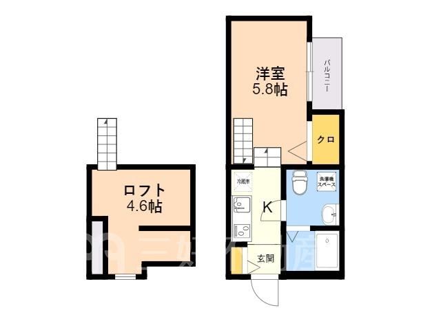 1R Loft Apartment for Rent in Hakata-ku, Fukuoka - Thumbnail 2