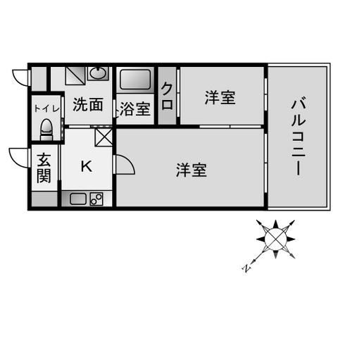 2K Apartment for Rent in Chuo Ward, Fukuoka City - Thumbnail 2