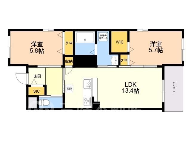 2LDK Apartment for Rent in Fukuoka Higashi Ward - Thumbnail 2